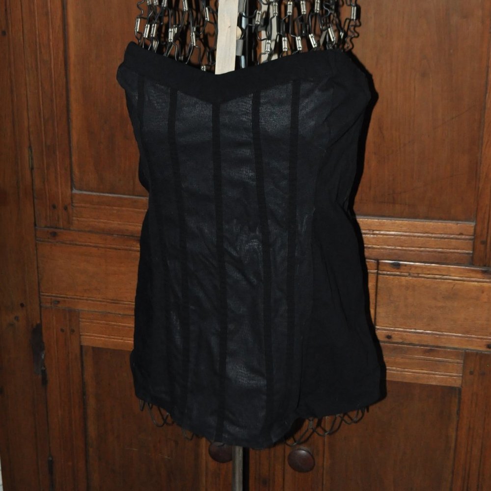Strapless Black Top